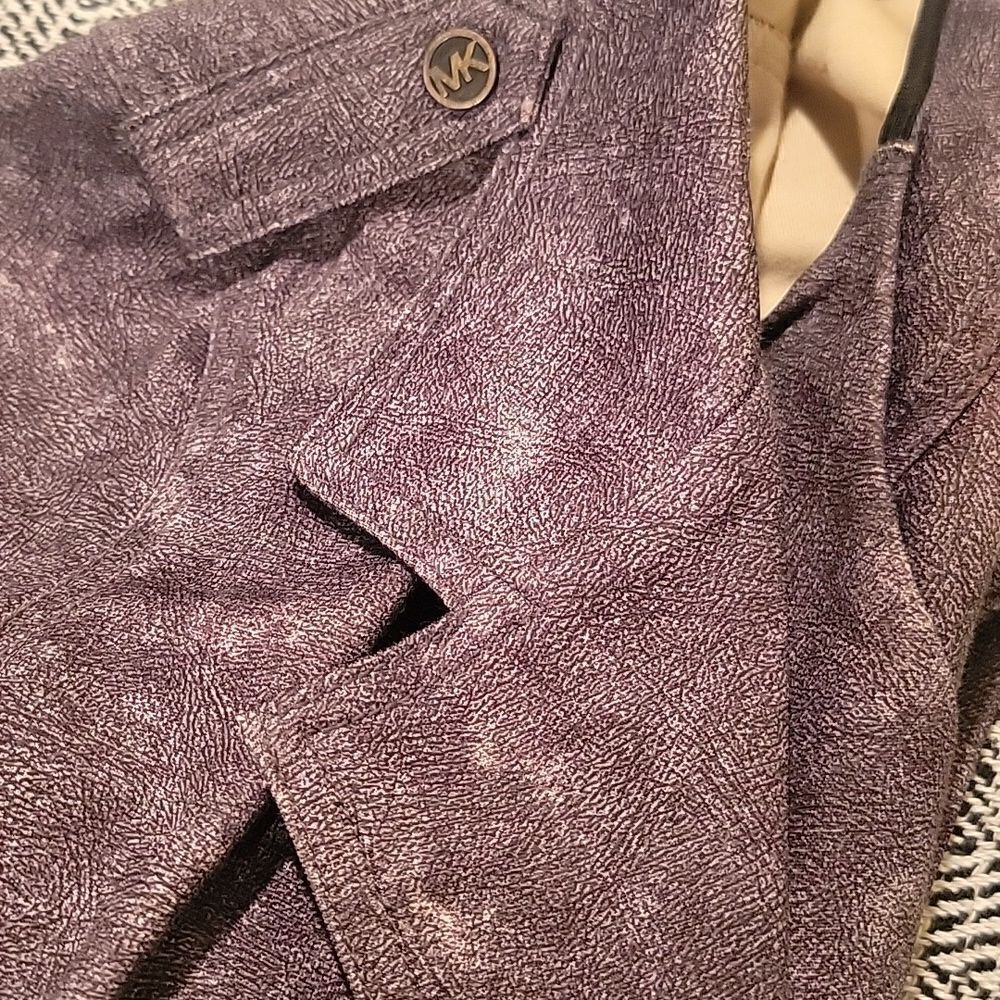 Michael Kors moto jacket dk grey sz med - Picture 11 of 11